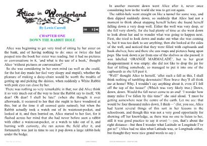 Stories for kids Alice in wonderland - Chapter one Down the rabbit hole